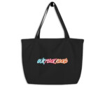 Our Flock Rocks Large organic tote bag - Image 2