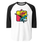 Our Flock Rocks 3/4 sleeve raglan shirt