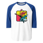 Our Flock Rocks 3/4 sleeve raglan shirt - Image 4