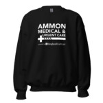 Ammon Medical and Urgent Care Unisex Sweatshirt White Logo