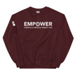 EMPOWER Unisex Sweatshirt White Logo - Image 5