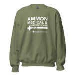 Ammon Medical and Urgent Care Unisex Sweatshirt White Logo - Image 17