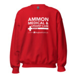 Ammon Medical and Urgent Care Unisex Sweatshirt White Logo - Image 9