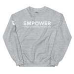 EMPOWER Unisex Sweatshirt White Logo - Image 21