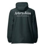 Artery & Vein Unisex lightweight zip up windbreaker - Image 4