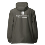 Bingham Healthcare Unisex lightweight zip up windbreaker White Logo - Image 13