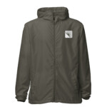 Bingham Healthcare Unisex lightweight zip up windbreaker White Logo - Image 12