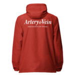 Artery & Vein Unisex lightweight zip up windbreaker - Image 8