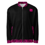 PINK Floral Unisex Bomber Jacket
