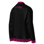PINK Floral Unisex Bomber Jacket - Image 4