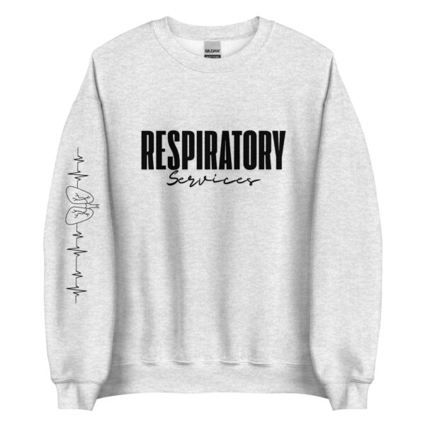 Respiratory Unisex Sweatshirt -Black Logo - Image 19