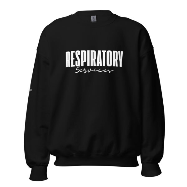 Respiratory Unisex Sweatshirt -White Logo - Image 2