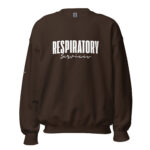 Respiratory Unisex Sweatshirt -White Logo - Image 10