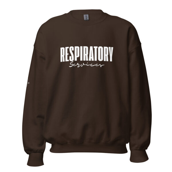 Respiratory Unisex Sweatshirt -White Logo - Image 10