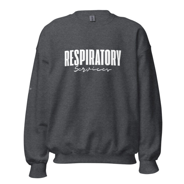 Respiratory Unisex Sweatshirt -White Logo - Image 29