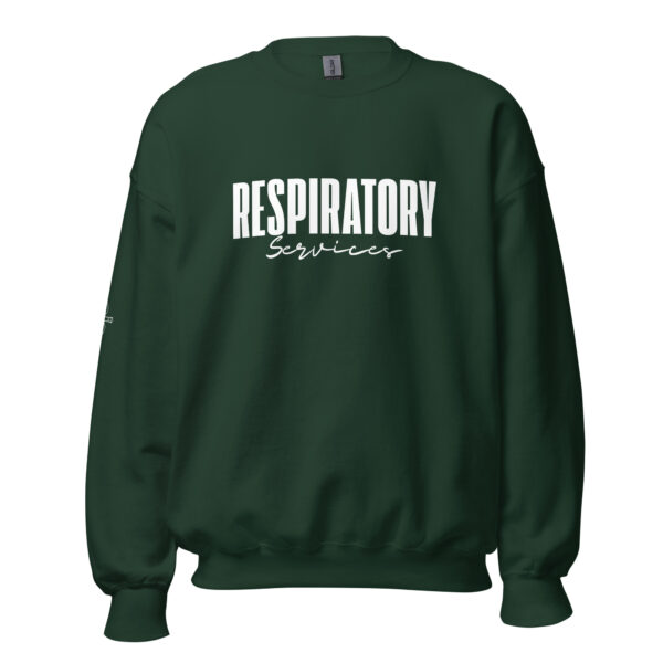 Respiratory Unisex Sweatshirt -White Logo - Image 21