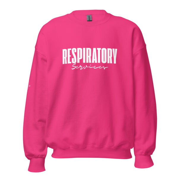 Respiratory Unisex Sweatshirt -White Logo - Image 41