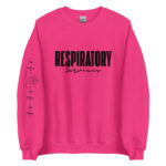 Respiratory Unisex Sweatshirt -Black Logo - Image 4