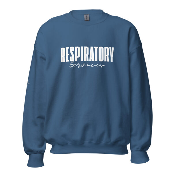 Respiratory Unisex Sweatshirt -White Logo - Image 37