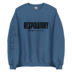 Respiratory Unisex Sweatshirt -Black Logo - Image 2