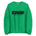 Respiratory Unisex Sweatshirt -Black Logo - Image 8
