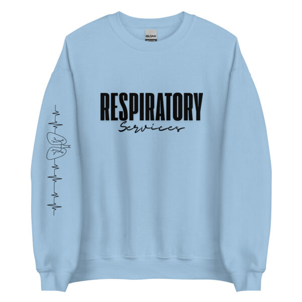 Respiratory Unisex Sweatshirt -Black Logo - Image 12