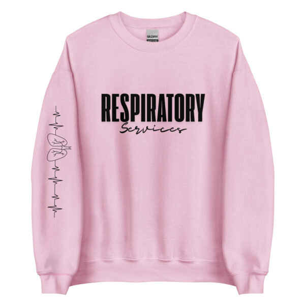 Respiratory Unisex Sweatshirt -Black Logo - Image 17