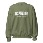 Respiratory Unisex Sweatshirt -White Logo - Image 45