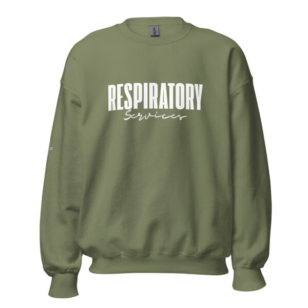 Respiratory Unisex Sweatshirt -White Logo - Image 45