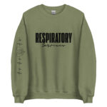 Respiratory Unisex Sweatshirt -Black Logo - Image 6
