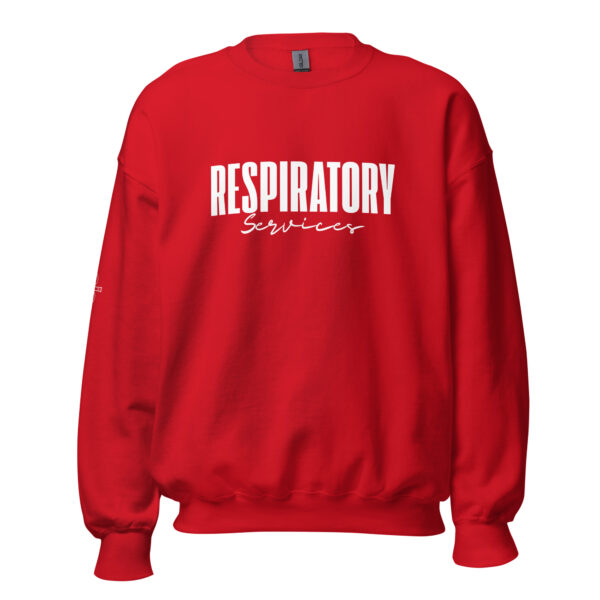 Respiratory Unisex Sweatshirt -White Logo - Image 25