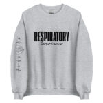 Respiratory Unisex Sweatshirt -Black Logo - Image 14
