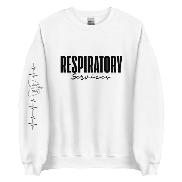 Respiratory Unisex Sweatshirt -Black Logo - Image 21