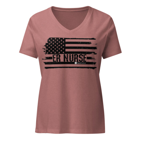 ER Nurse Women’s relaxed v-neck t-shirt - Image 6