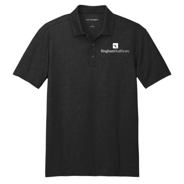 Bingham Healthcare Heathered Black Polo - Image 2