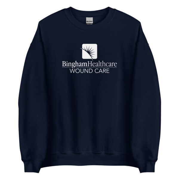 Wound Care Unisex Sweatshirt White logo - Image 3