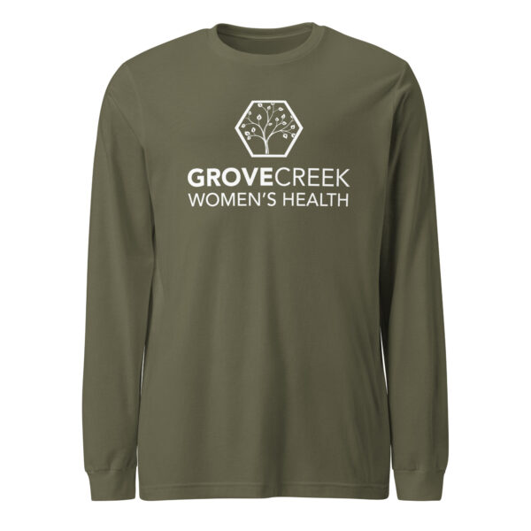 GCWH Unisex Long Sleeve Tee white logo - Image 45