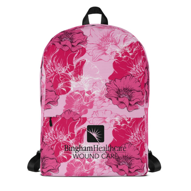 Wound Care Pink Floral Backpack