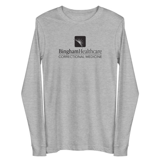 Correctional Medicine Unisex Long Sleeve Tee Black Logo