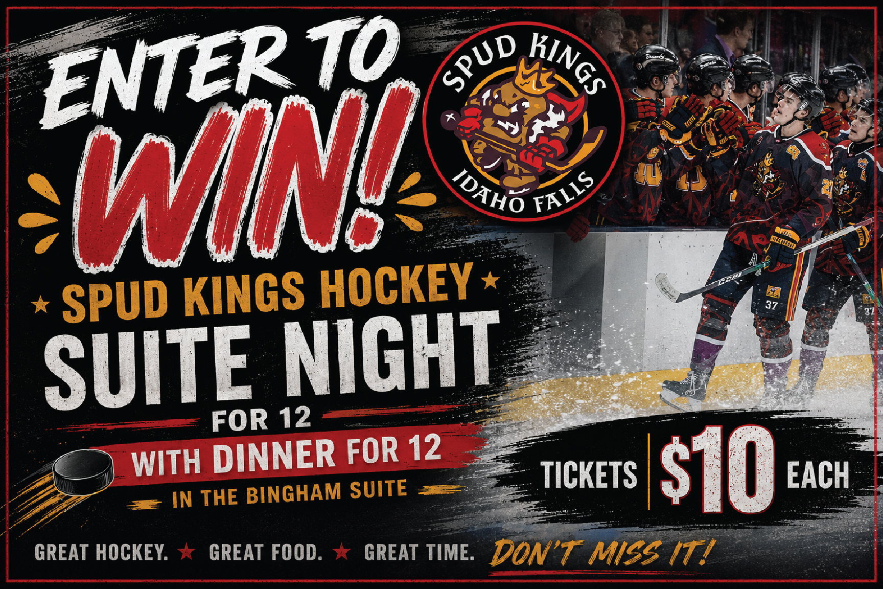 VIP Spud Kings Suite Night for 12